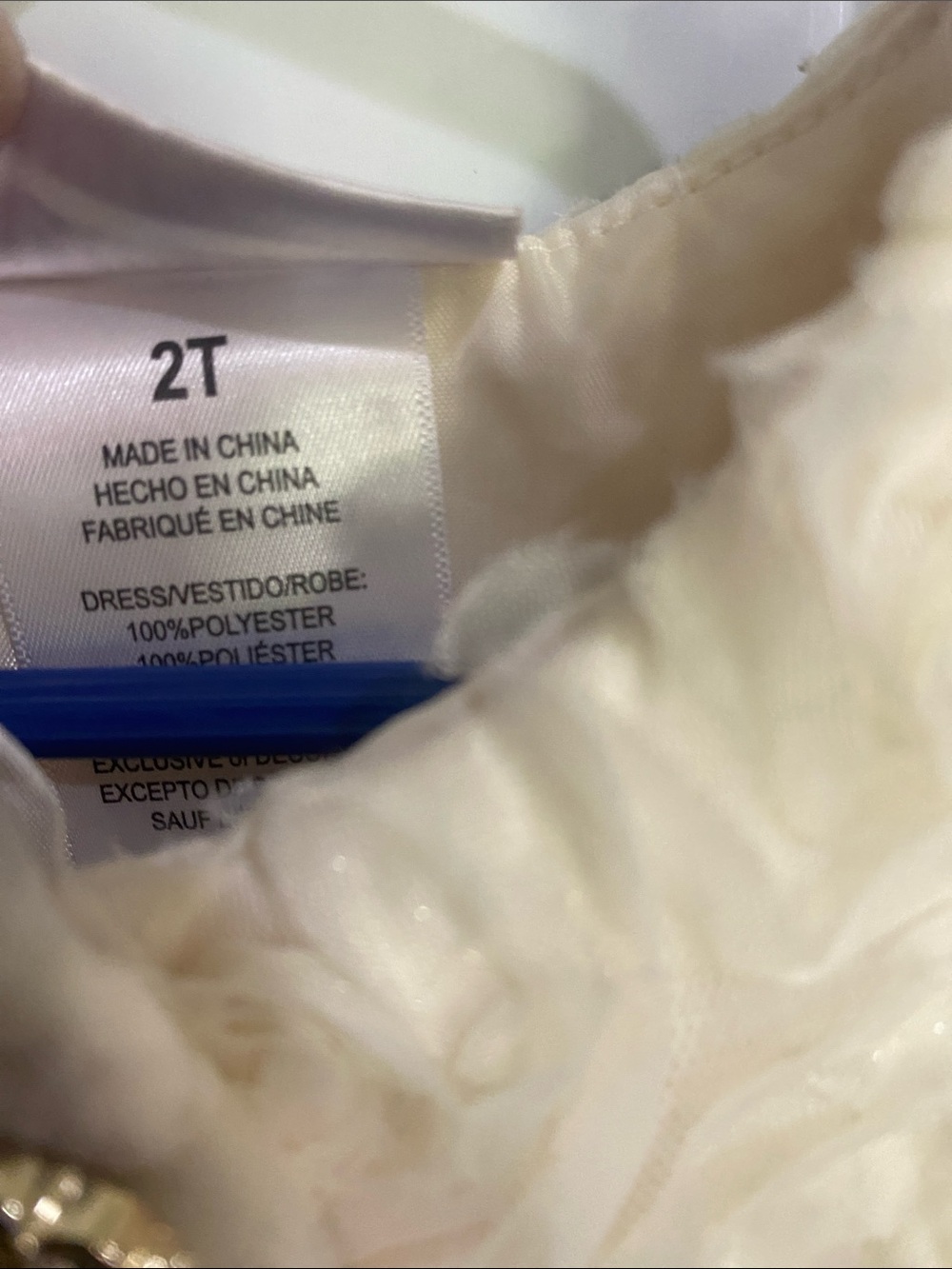 Blueberi Boulevard Cream Plush Flower Trim Coat - Picture 3 of 8